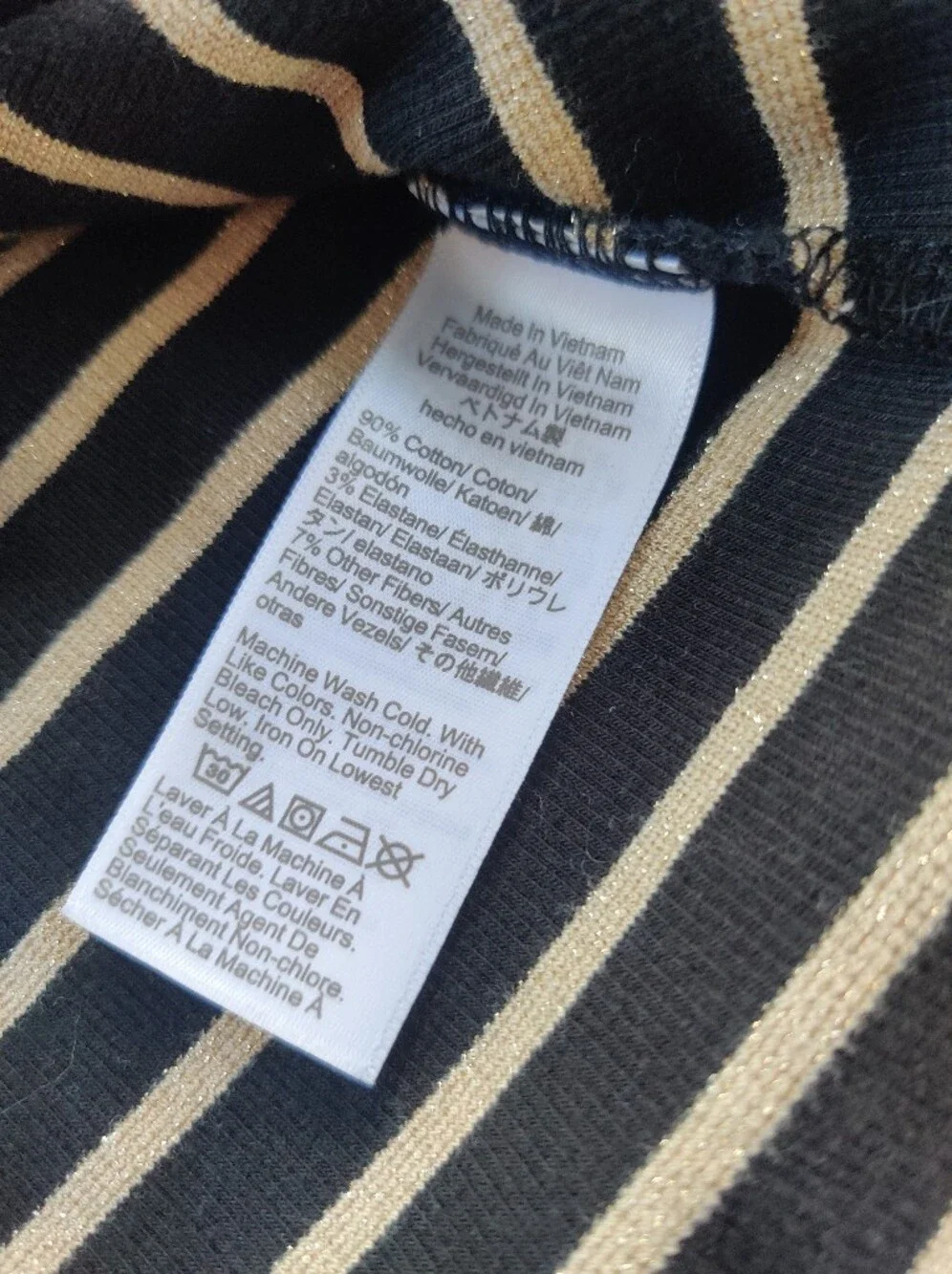 J. Crew Navy and Cream Striped Turtleneck Sweater - Men